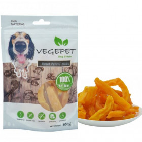 Органични вегетариански лакомства за кучета Vegepet - сушени сладки картофчета 100гр